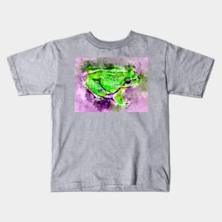 Watercolor Tree Frog Kids T-Shirt